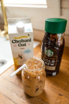 With Non-dairy Milk Frozen Coffee Drink