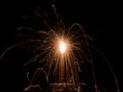 sparkler burning at a celebration