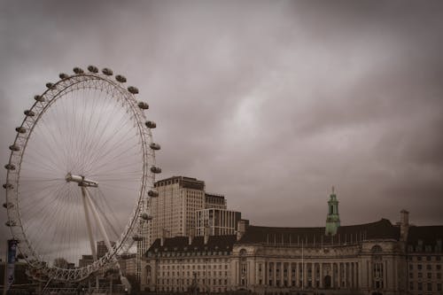 Ilmainen kuvapankkikuva tunnisteilla kaupunkimaisema, london eye, maailmanpyörä Kuvapankkikuva