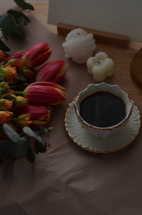 Základová fotografie zdarma na téma čaj, káva, kytka