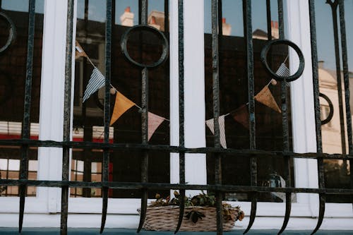 Balcony and Window on Building Facade