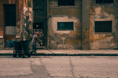 Cleaner Working on Street