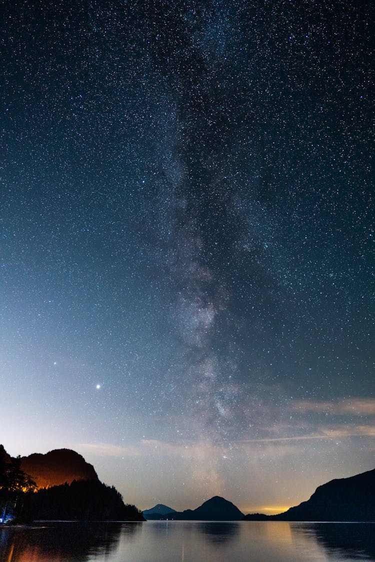 Starry Sky Over Sea