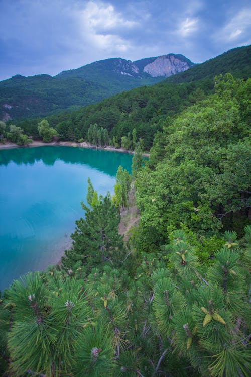 Placid Lake in the Mountain Valley