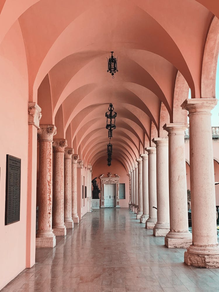 Arches And Columns On Monastery Court