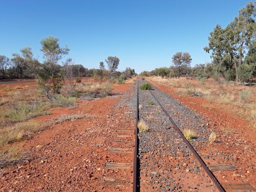 Free stock photo of old railway line