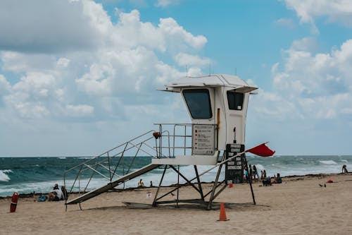 Lifeguard Post at the Beach 