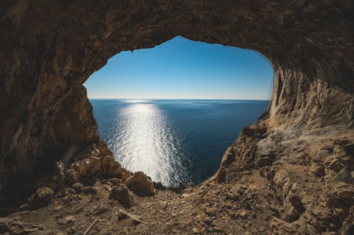 Sea Landscape from Cave