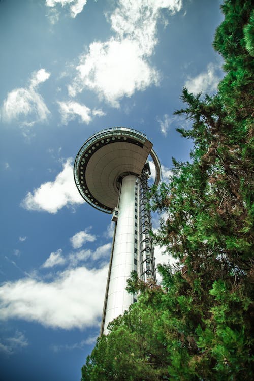 Modern Tower against Blue Sky