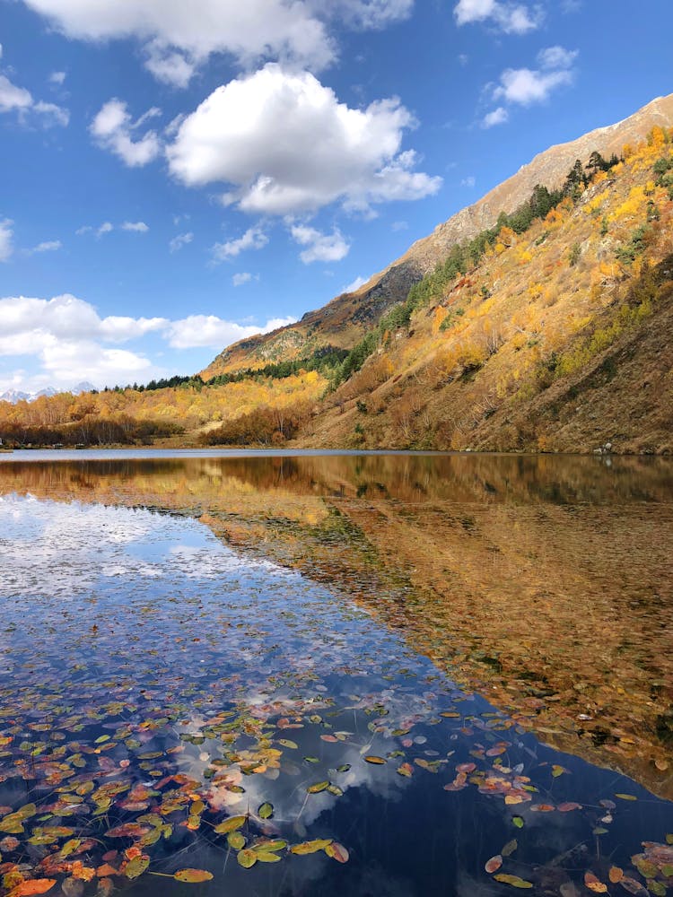 Reflection Of Mountain On Lake