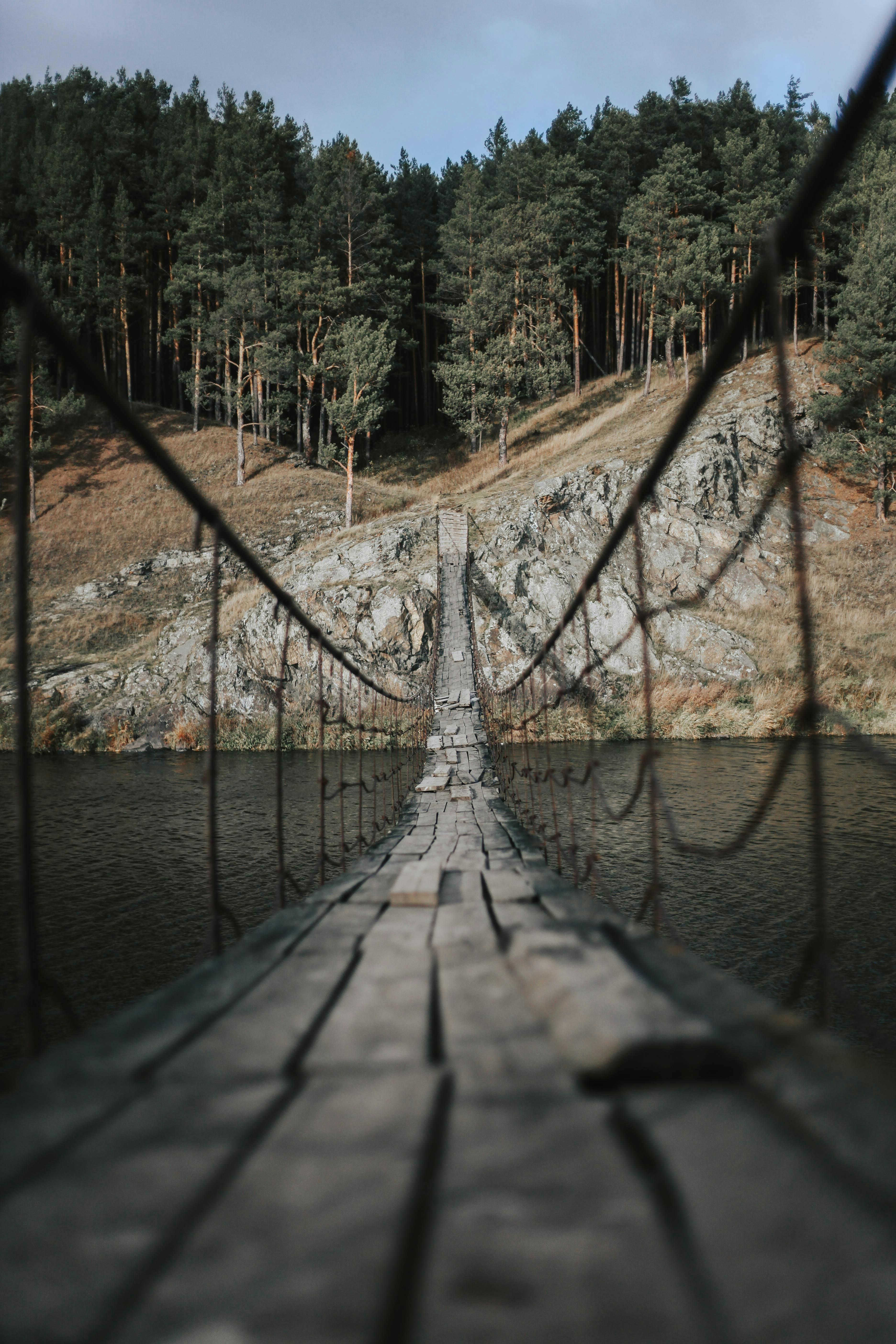 Alley Photography Of Brown Wooden Bridge · Free Stock Photo
