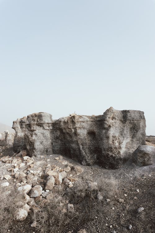 Blue Sky over a Rock Formation