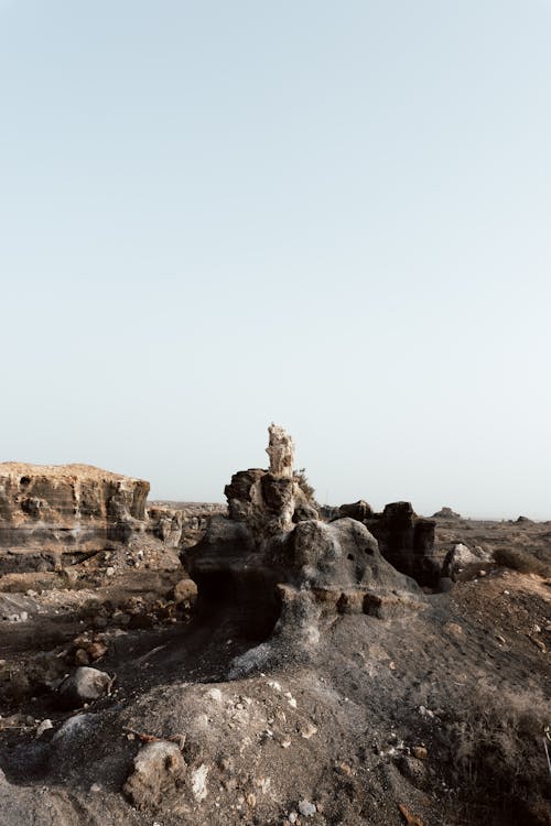 Rock Formations under a Blue Sky