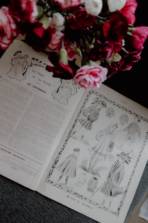 Bouquet of Flowers and a Book