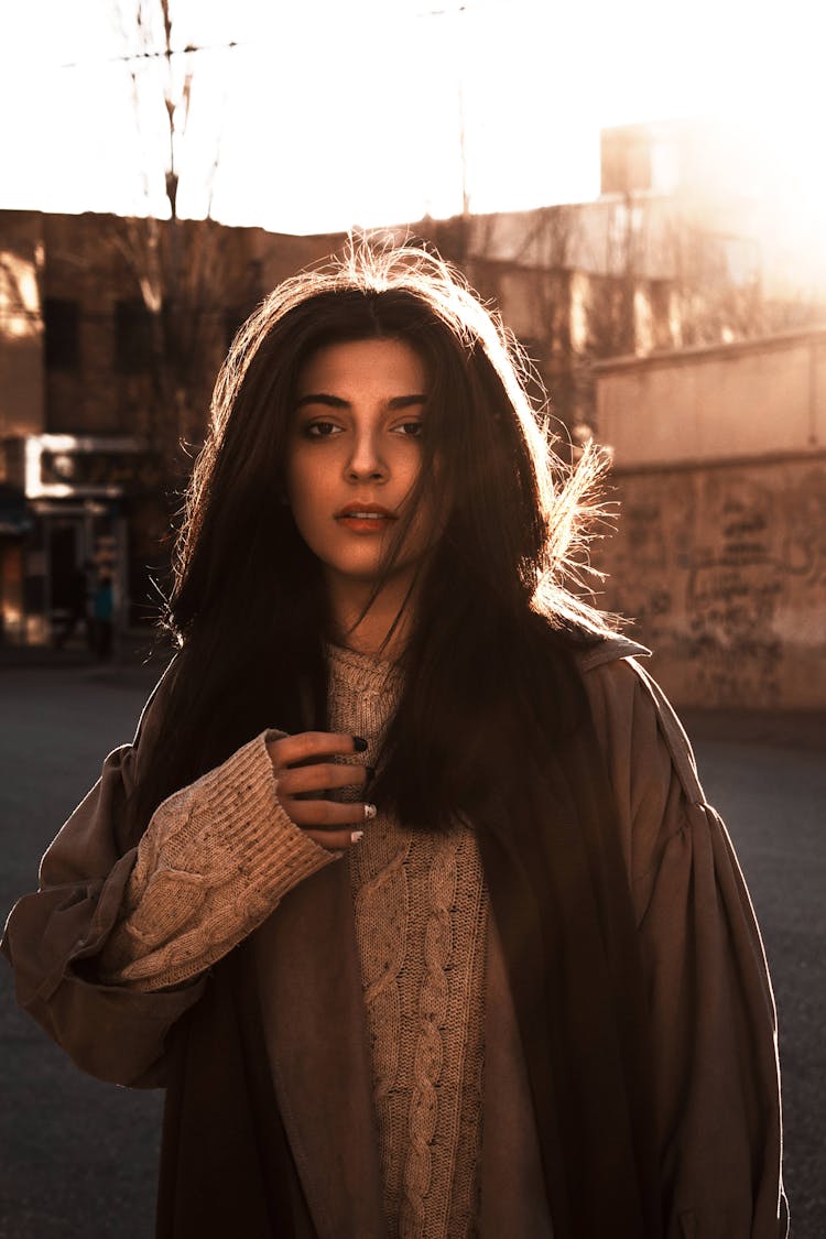 A Woman Wearing A Jacket