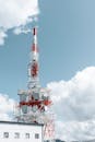 Transmitter Tower Under Blue Sky