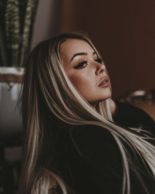 Woman beautiful long hair