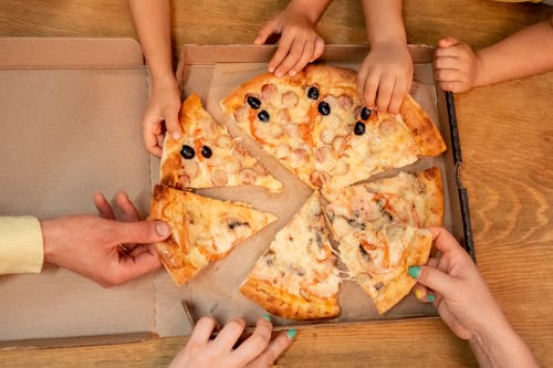 Gratis stockfoto met bovenaanzicht, box, eten