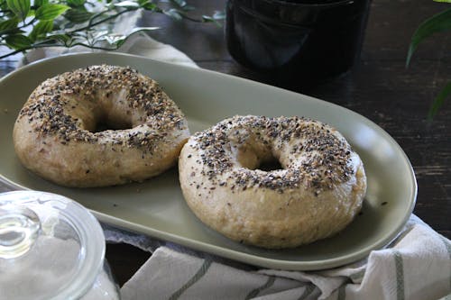 Ilmainen kuvapankkikuva tunnisteilla bagel-voileipä, bagelin resepti, itse tehty