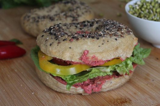 Sprouted Whole Grain Squirrelly Bagels