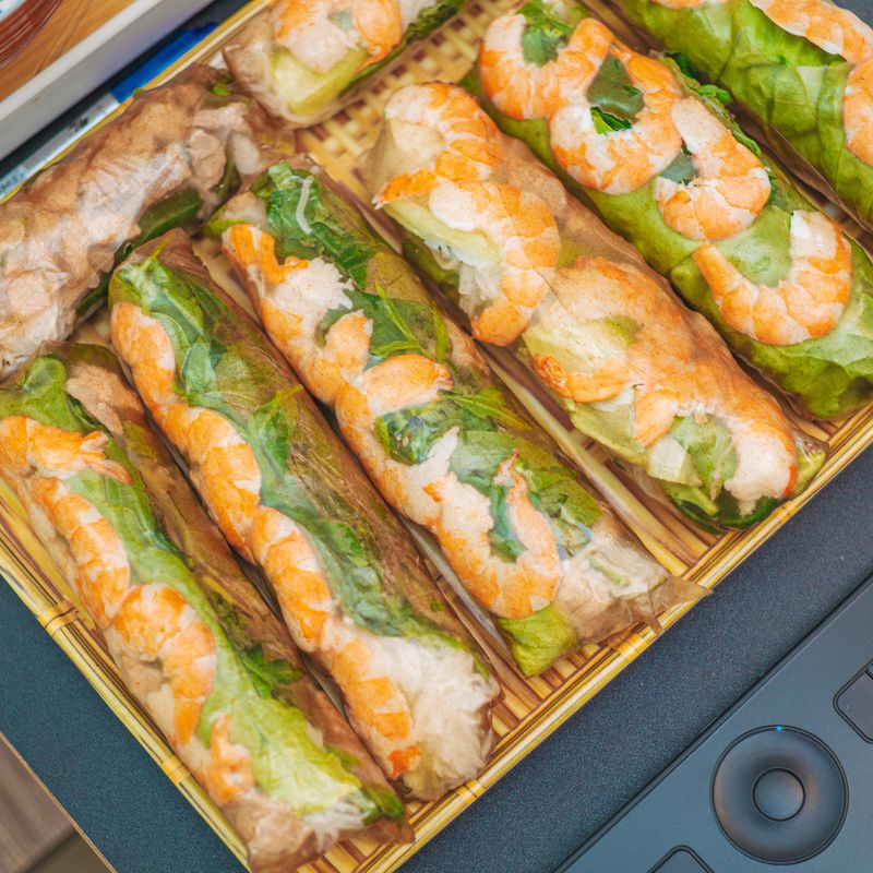Sourdough Vietnamese Shrimp Paste and Herb Flatbread