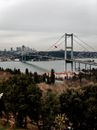 A View of the 15 July Martyrs Bridge in Turkey
