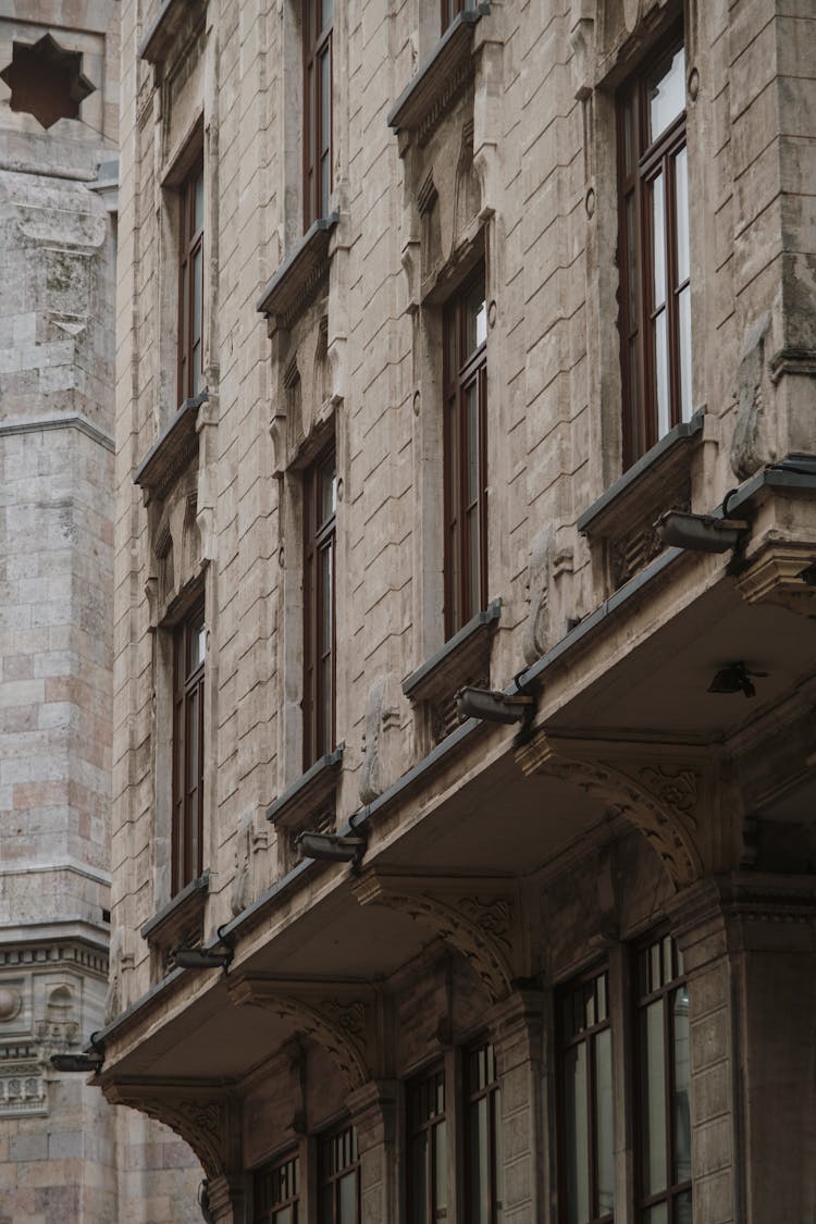 Facade Of Old Office Building