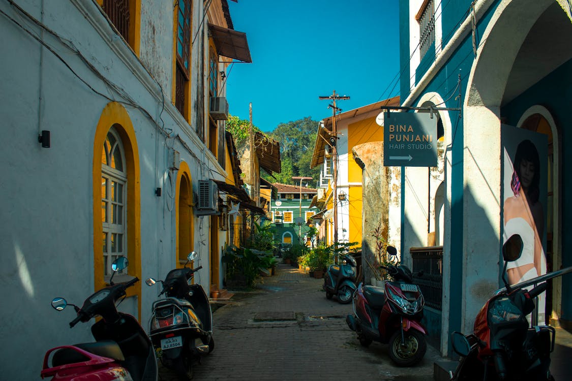 Fotos de stock gratuitas de bairro das fontainhas, bestia exploradora, cafès fontainhas goa