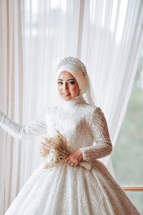 Portrait of Woman in Wedding Dress