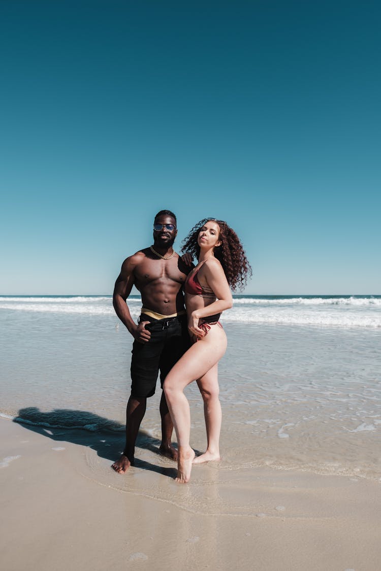 
A Fit Couple On A Beach