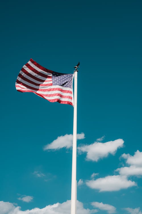 Photos gratuites de drapeau américain, tir vertical