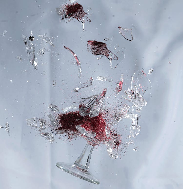 Shattered Wine Glass