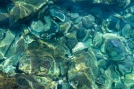 Blue and White Water