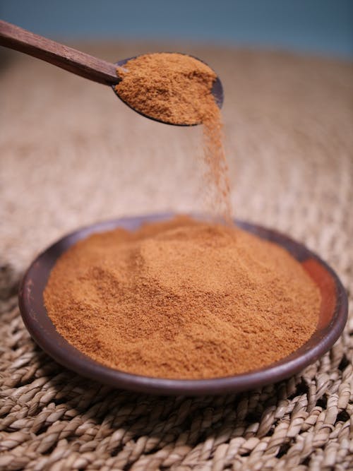 Close-up of a Brown Powder 