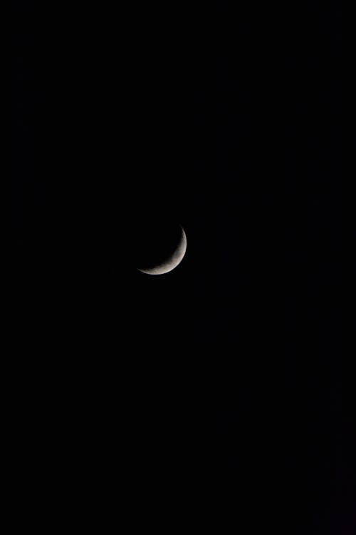 Black and White Photo of the Moon