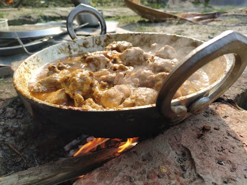 Free stock photo of chicken, chicken curry, cooking up Stock Photo