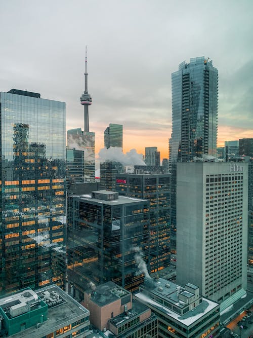 Free A View of the City of Toronto in Canada Stock Photo