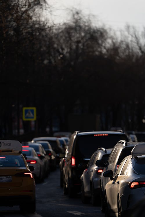 Ingyenes stockfotó autók, forgalmi dugó, függőleges lövés témában