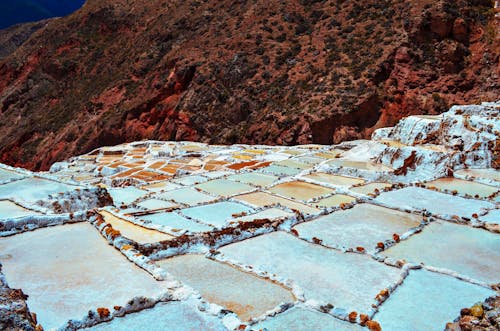 Free Salinas de Maras, Salt Mines of Maras, Peru  Stock Photo
