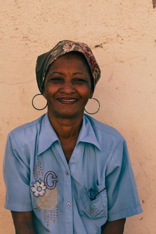 Recipient smiling