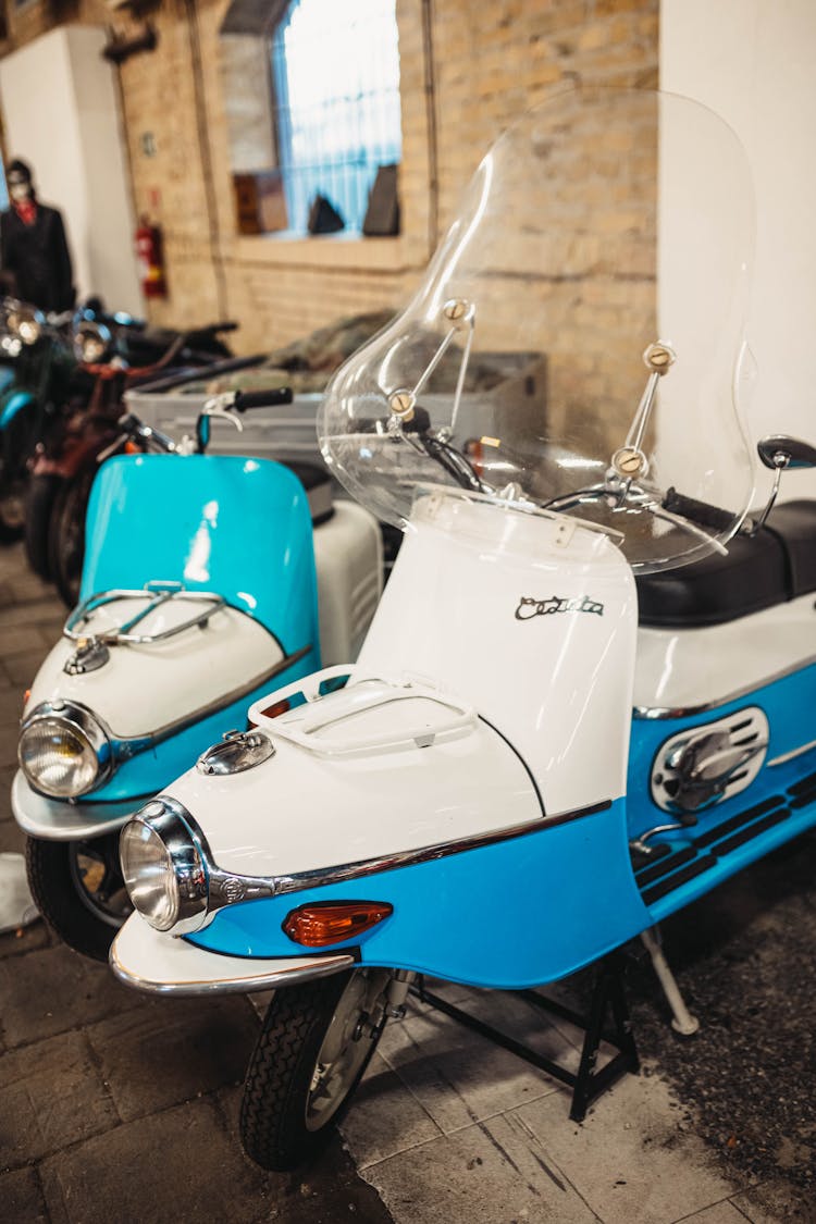 Two Vintage Motorcycles