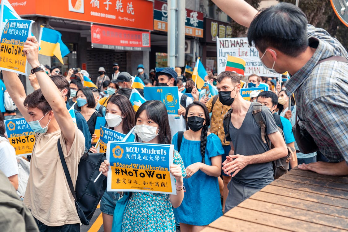 People Protesting Against the War 