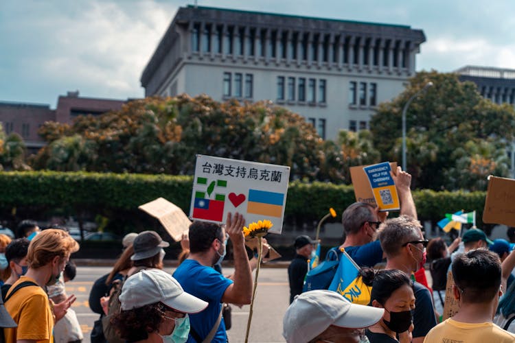 A Rally In A City