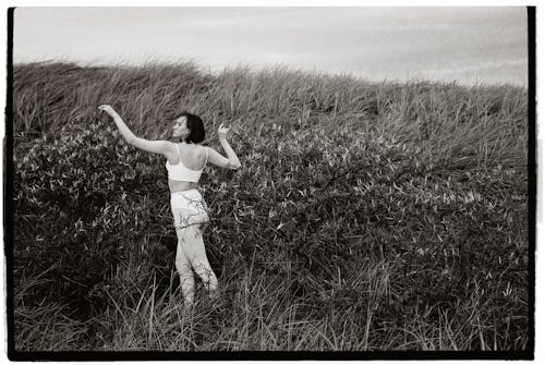 Baeutiful Woman on Meadow