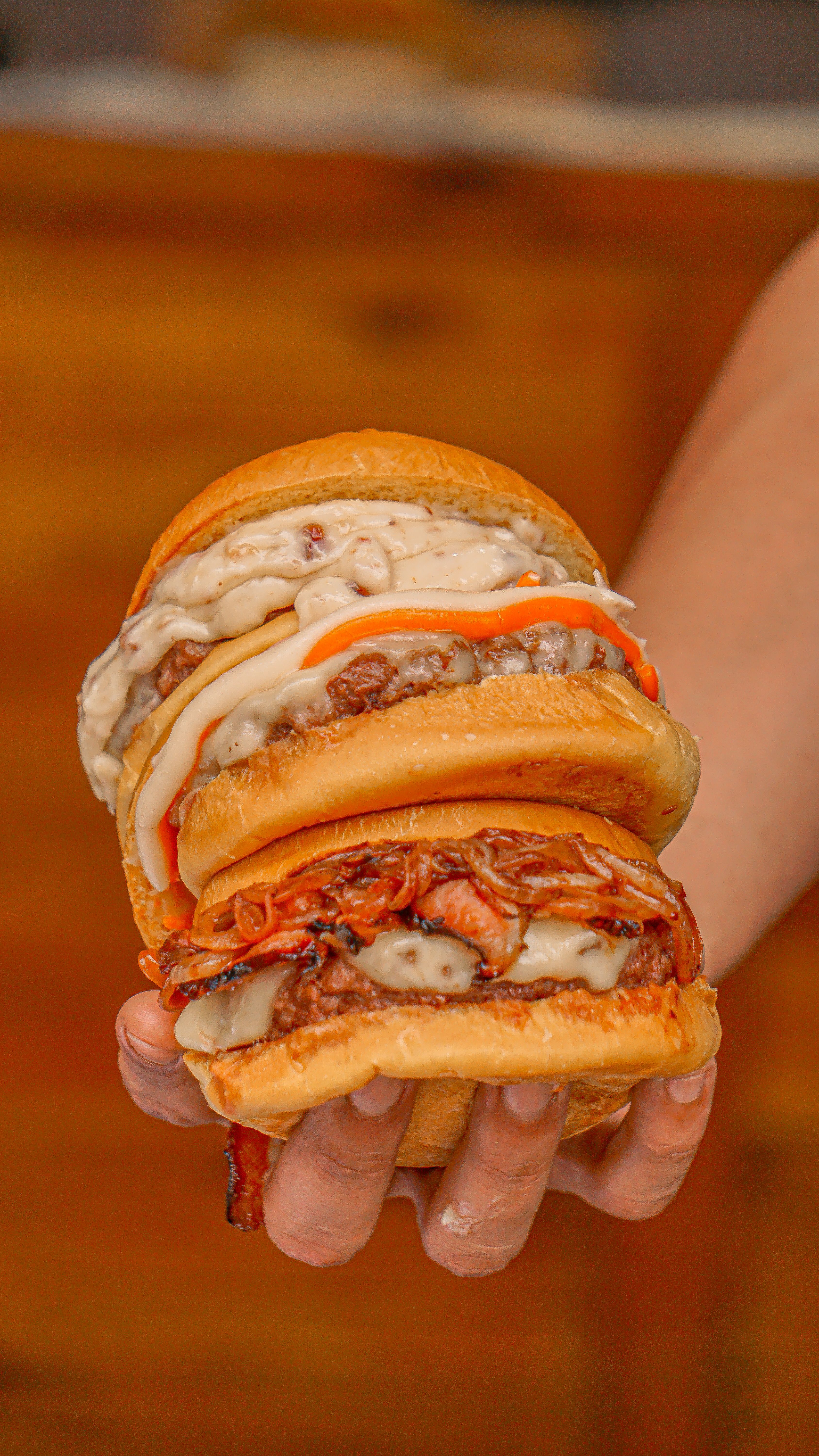 Hand made style gourmet special burger