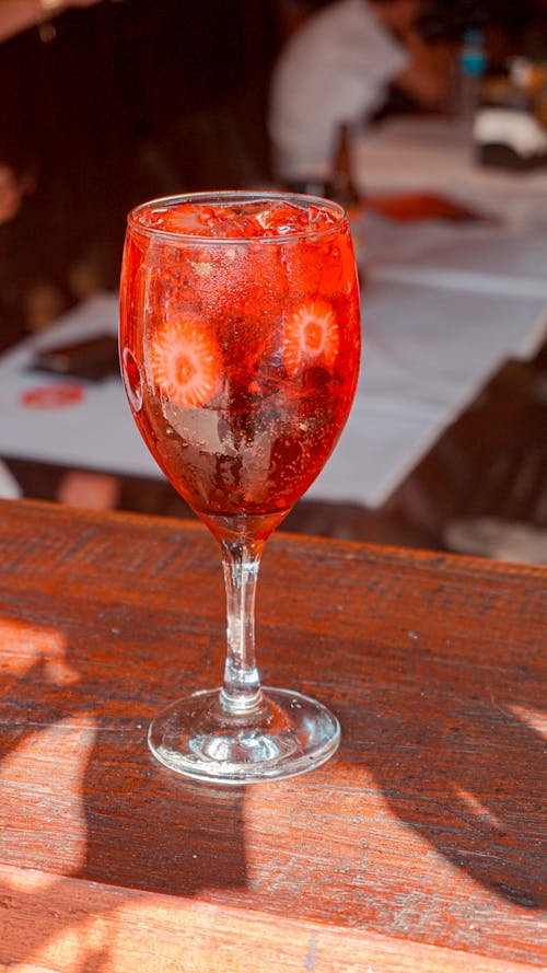 Close-Up Shot of a Glass of Cocktail