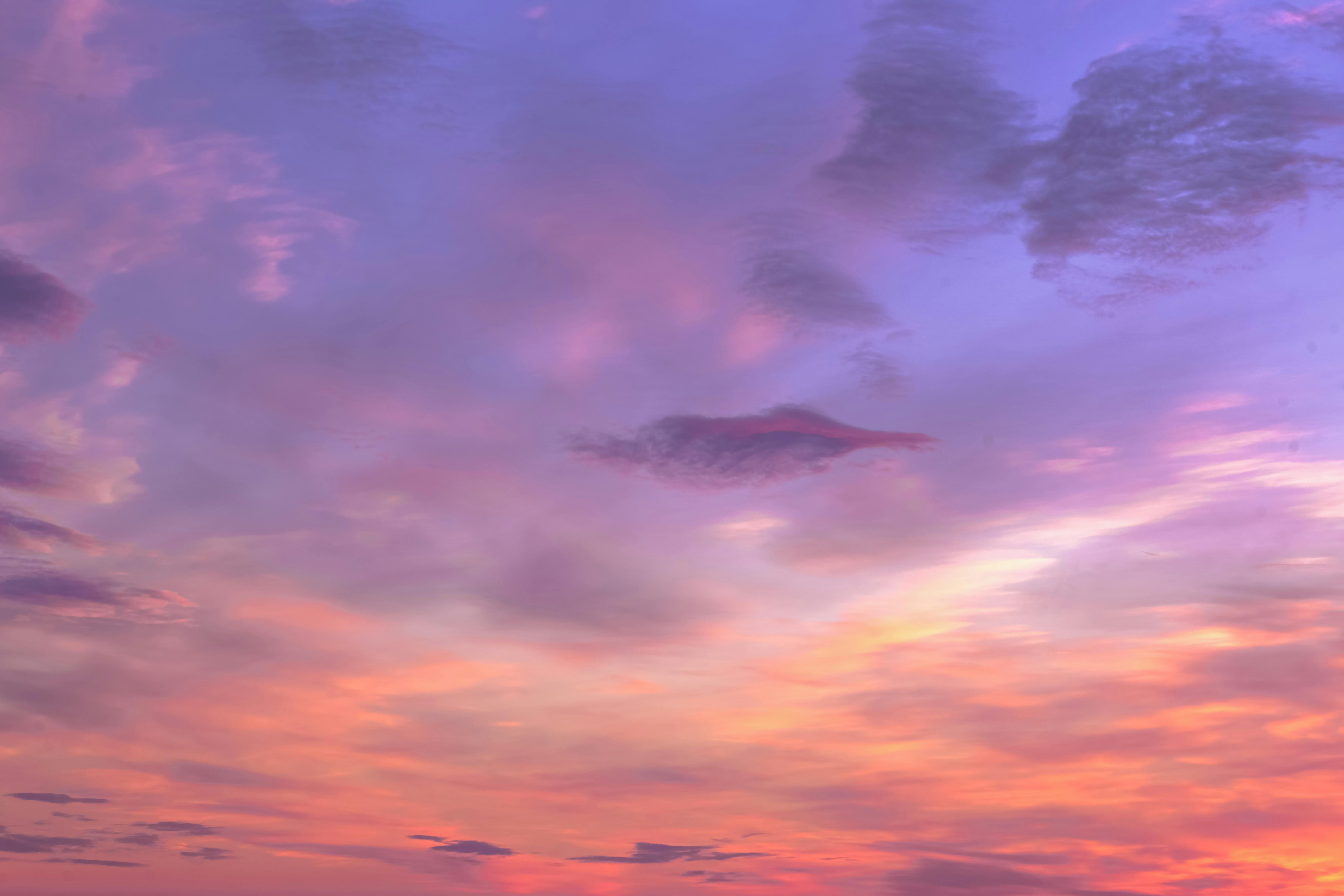 Orange and Gray Clouds during Sunset · Free Stock Photo