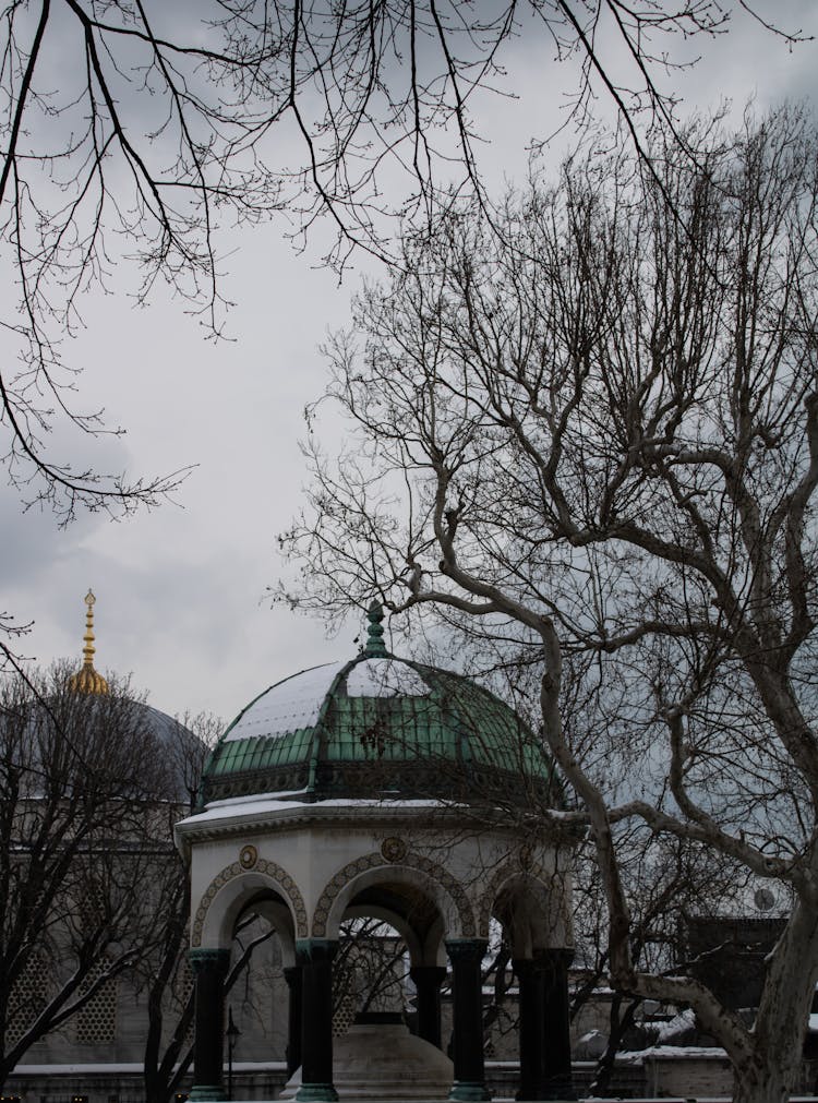 A Concrete Dome Building