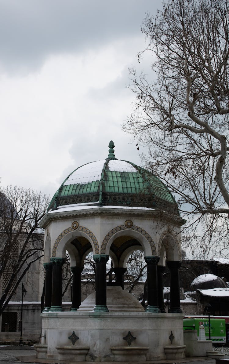 A Concrete Dome Building