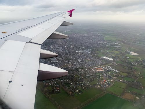 Free View From an Airplane Window Stock Photo